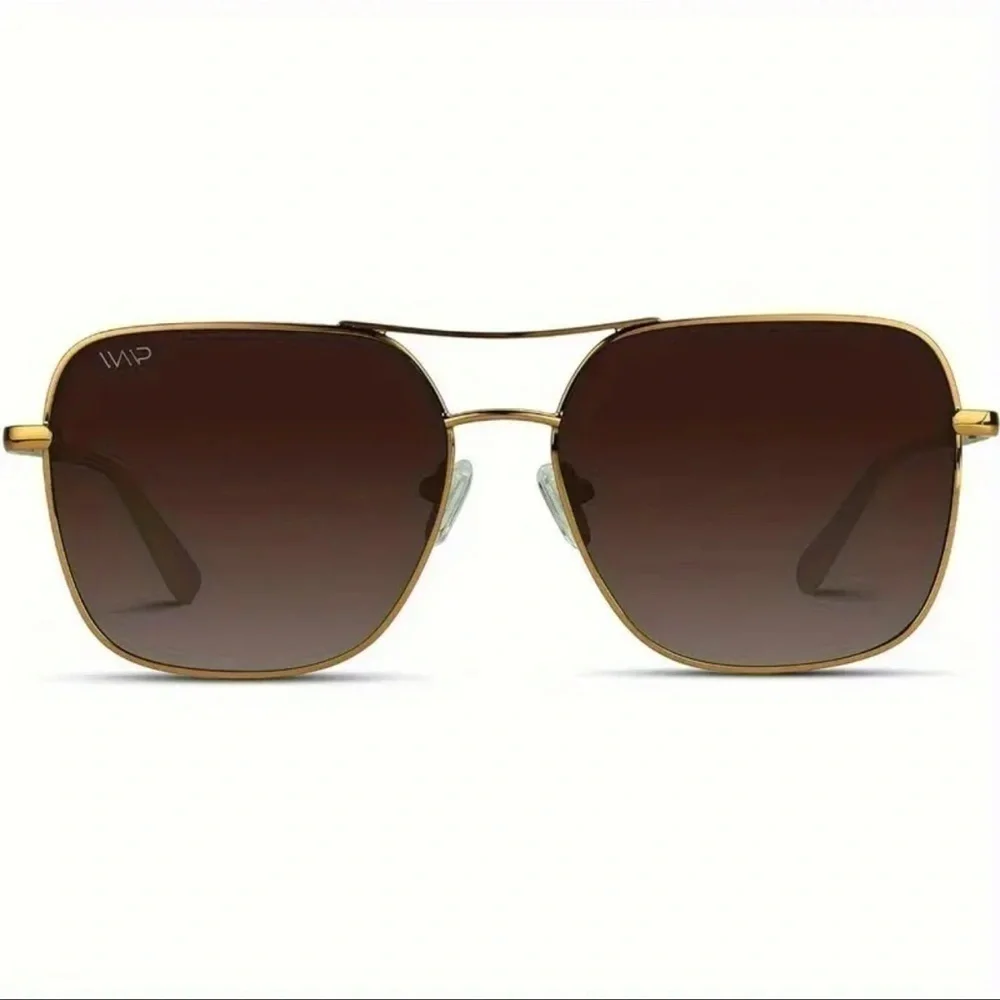 Luxury Oversized Metal Polarized Sunglasses
